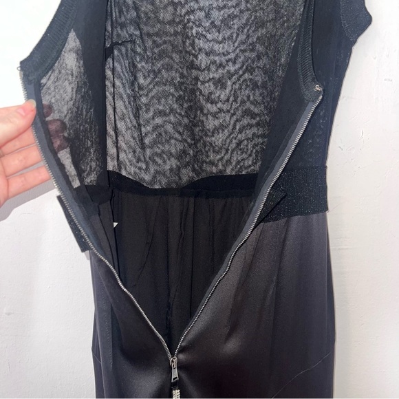 Dolce & Gabbana Black Sparkly Sheer Satin Skirt Mini Dress - Picture 8 of 16